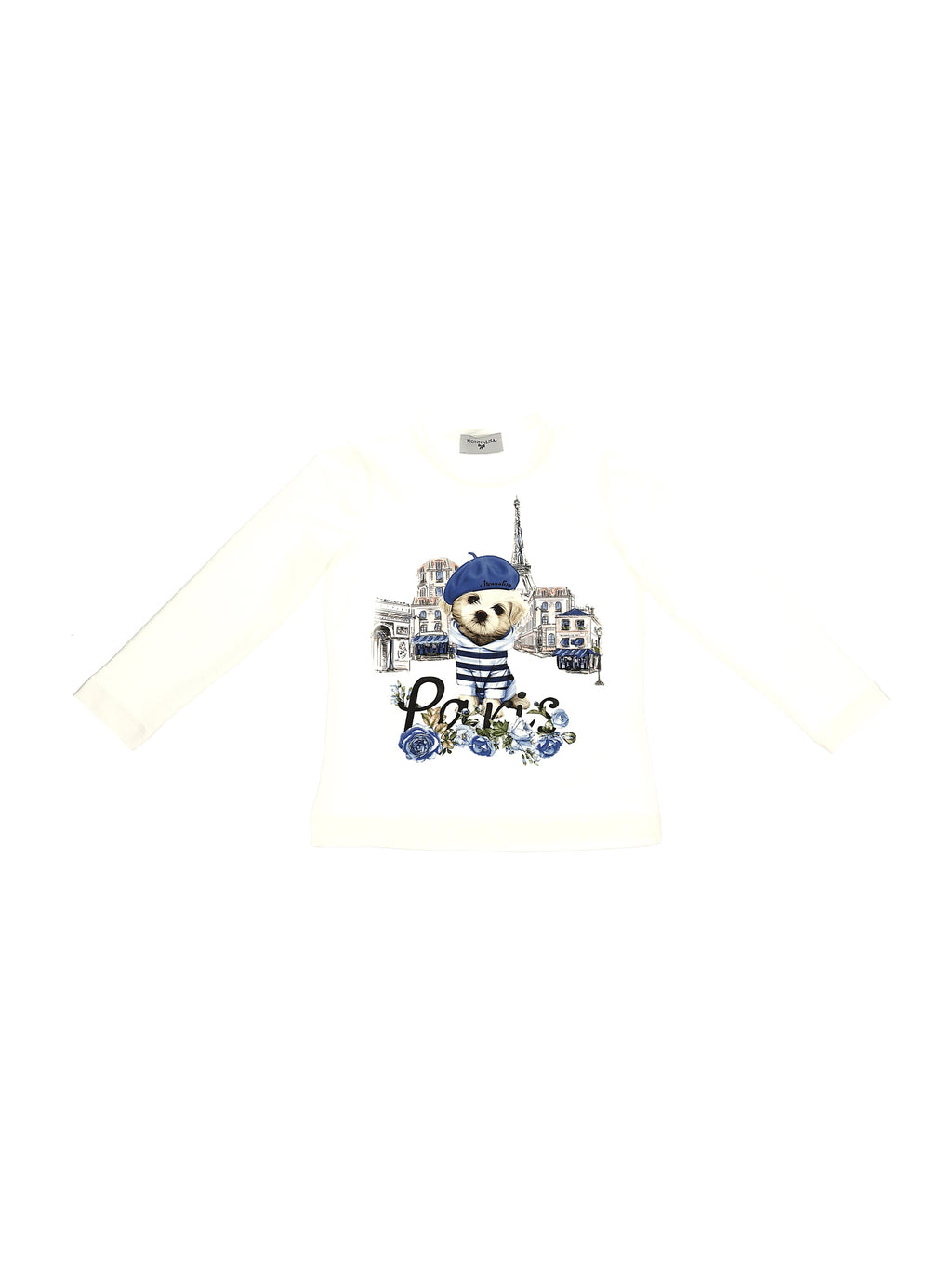 T-SHIRT BIANCA ORSETTO MONNALISA