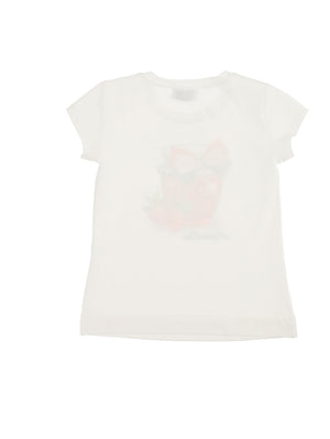 T-SHIRT BIANCA FRAGOLA MONNALISA