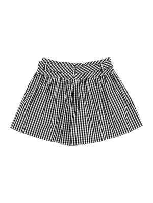 SHORT VICHY NERO MONNALISA