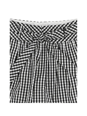 SHORT VICHY NERO MONNALISA