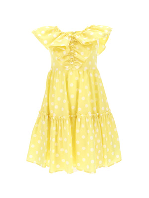 ABITO GIALLO A POIS MONNALISA
