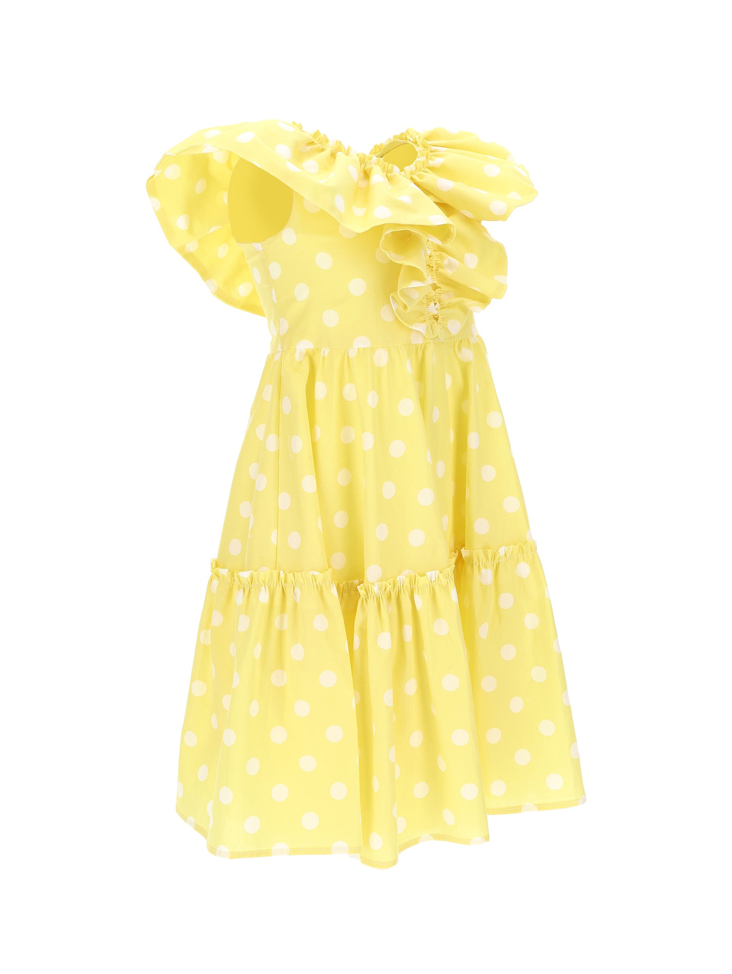 ABITO GIALLO A POIS MONNALISA