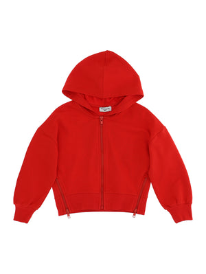 FELPA ZIP ROSSA MONNALISA