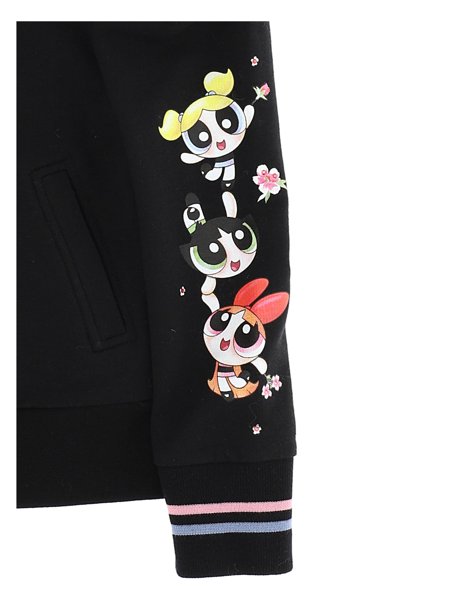 FELPA ZIP NERA MONNALISA