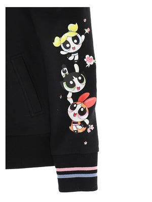 FELPA ZIP NERA MONNALISA