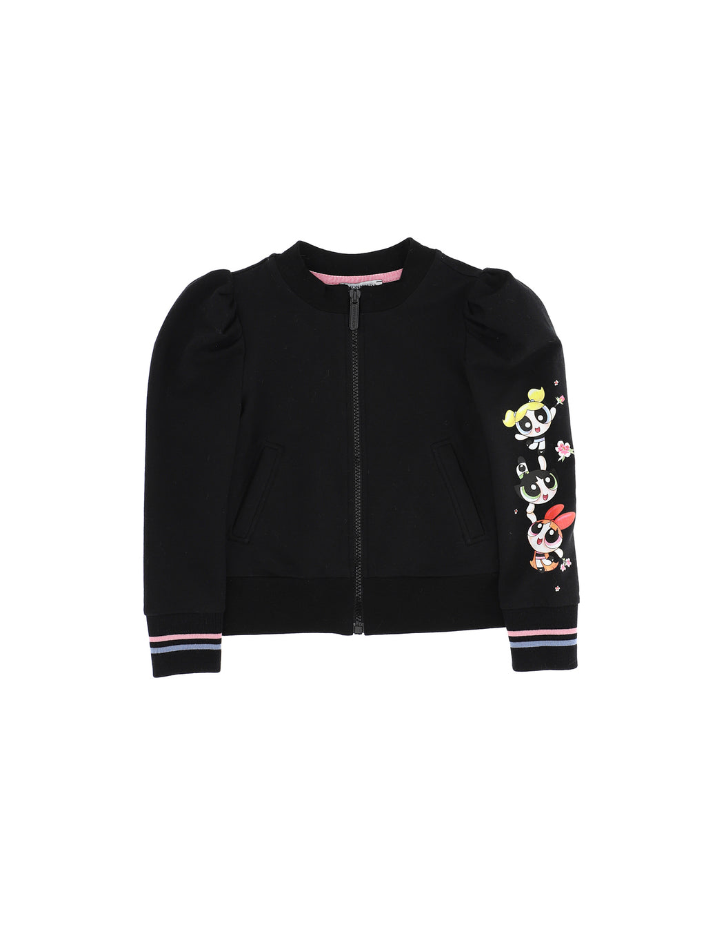FELPA ZIP NERA MONNALISA