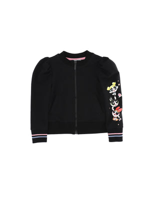 FELPA ZIP NERA MONNALISA