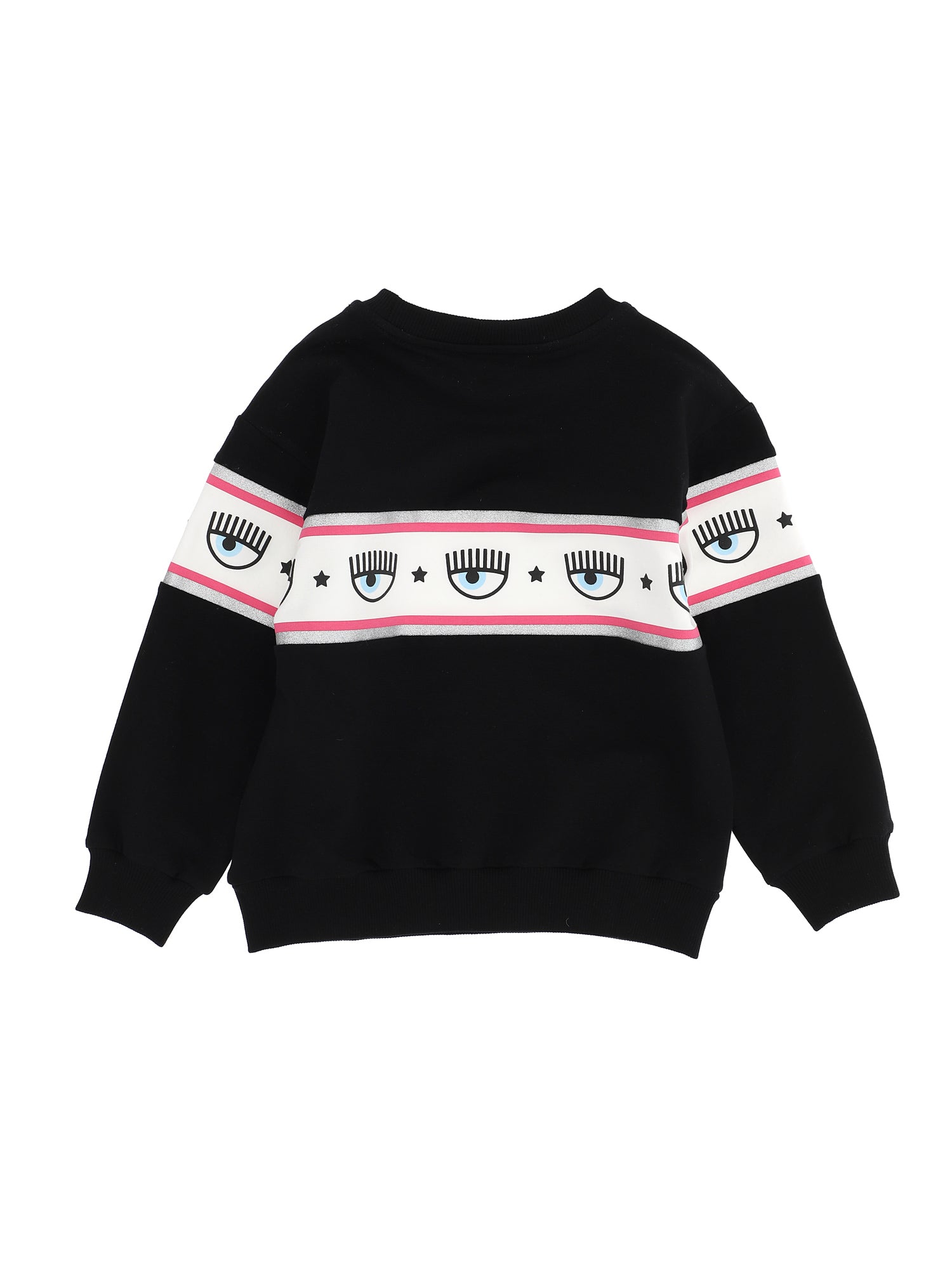 FELPA NERA FASCIA CHIARA FERRAGNI