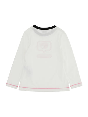 T-SHIRT MANICA LUNGA BIANCA CHIARA FERRAGNI