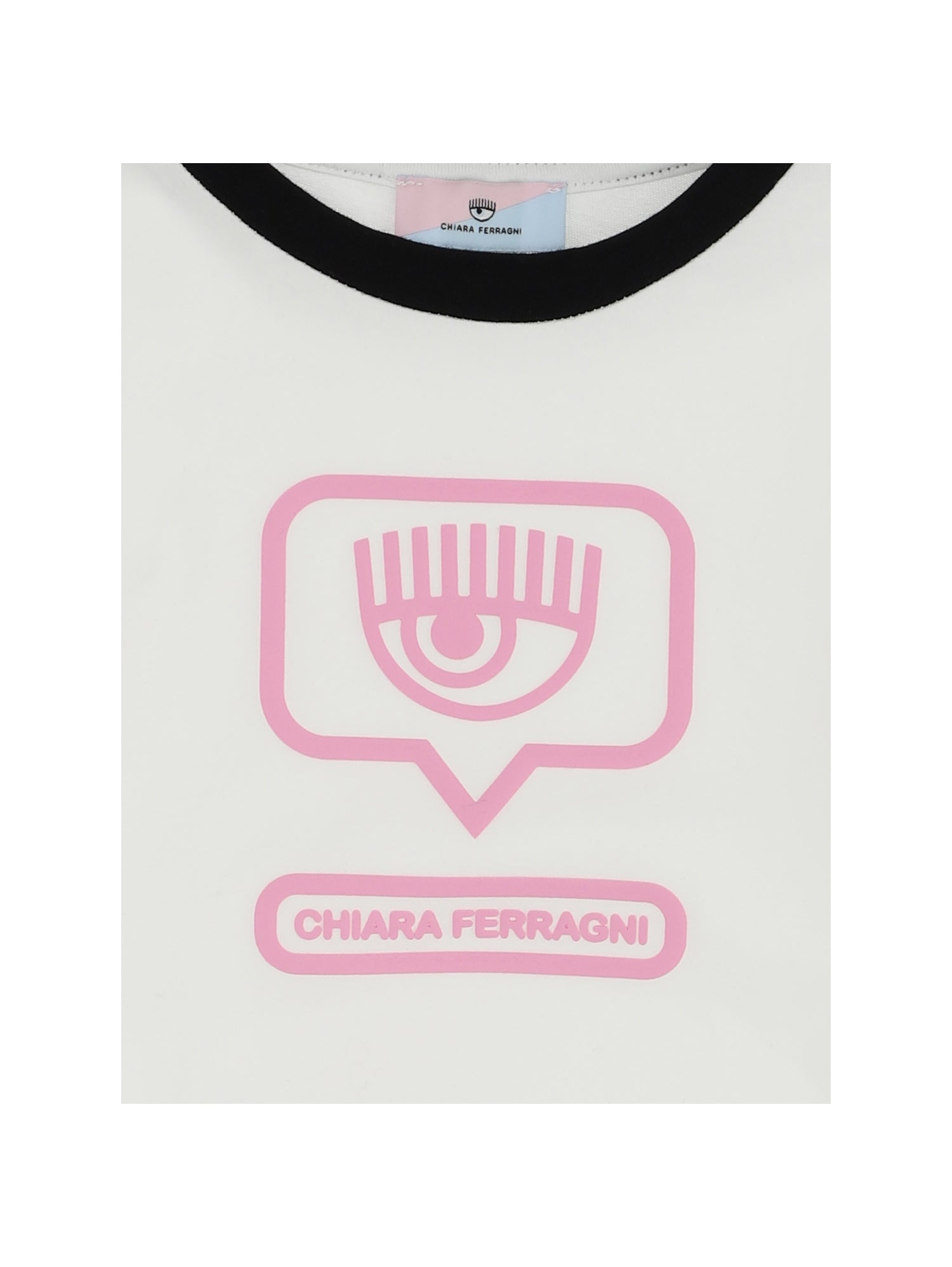 T-SHIRT MANICA LUNGA BIANCA CHIARA FERRAGNI
