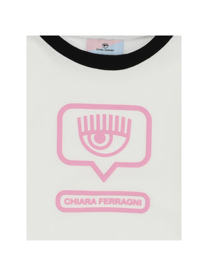 T-SHIRT MANICA LUNGA BIANCA CHIARA FERRAGNI