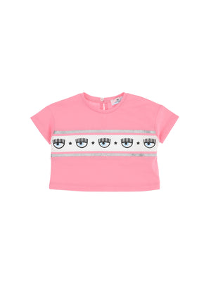 T-shirt cropped rosa CHIARA FERRAGNI