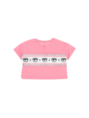 T-shirt cropped rosa CHIARA FERRAGNI