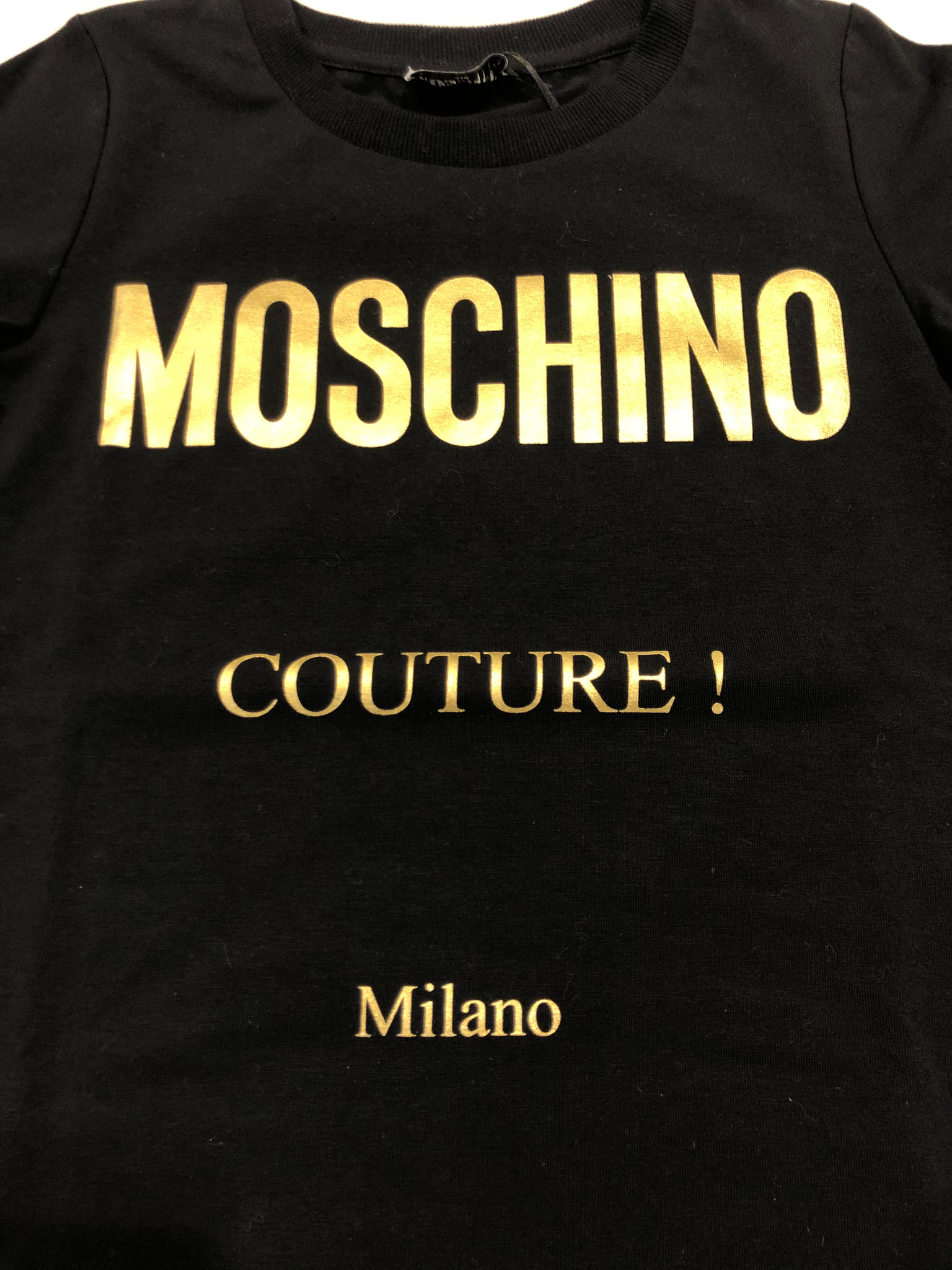 T-SHIRT NERA MOSCHINO