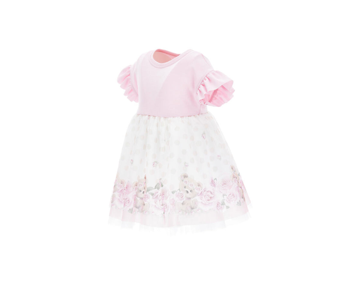 ABITO TULLE ROSE E ORSETTI MONNALISA