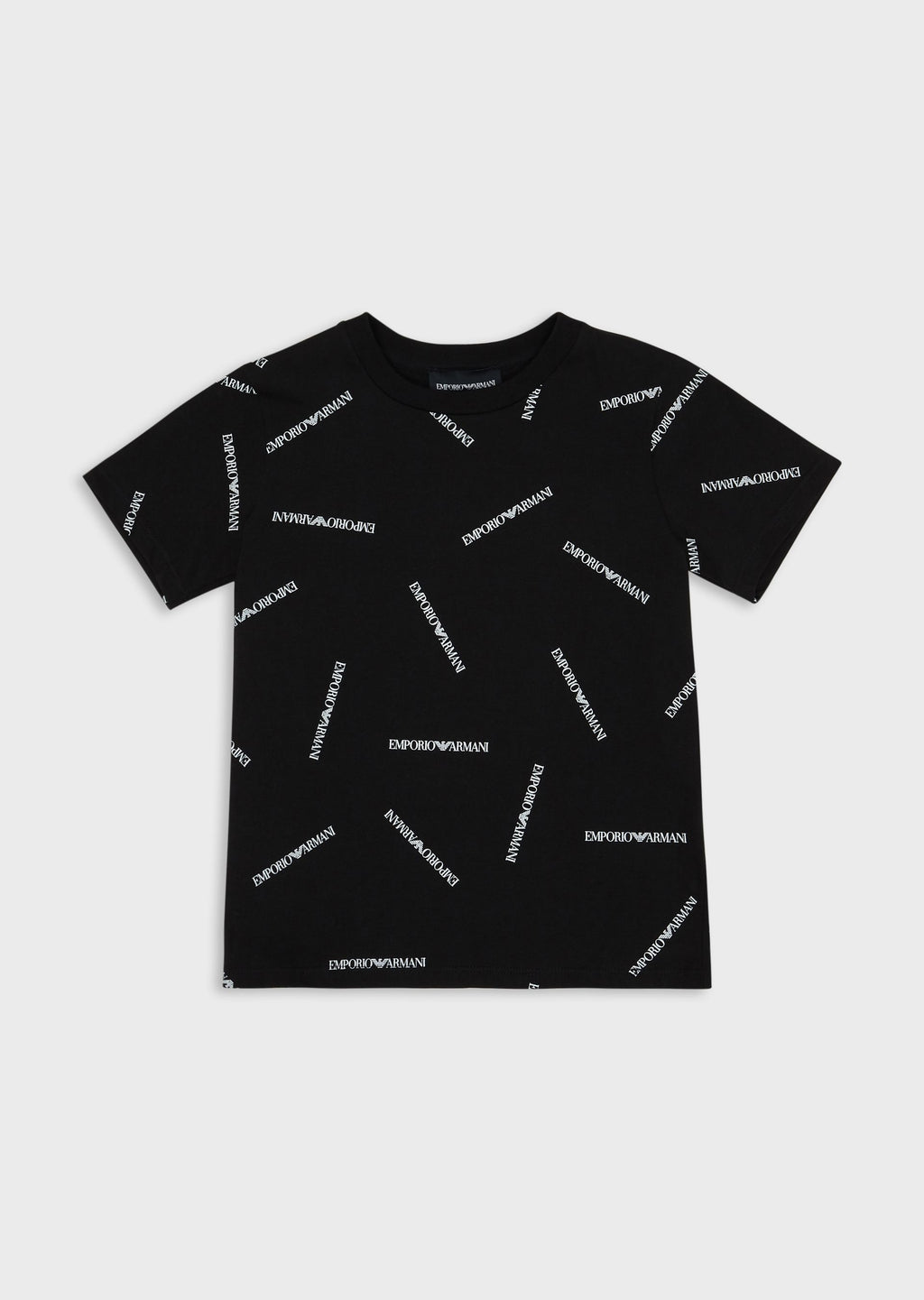 T-Shirt nera logata ARMANI