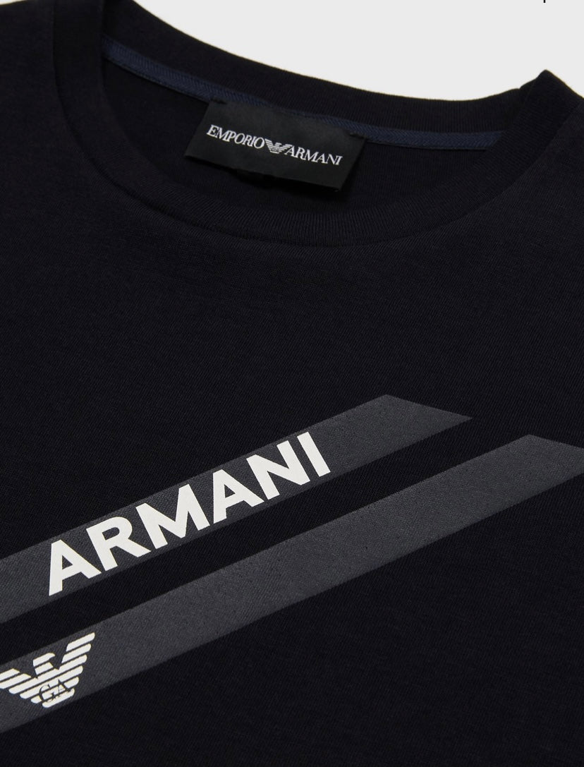 T-SHIRT BLU ARMANI