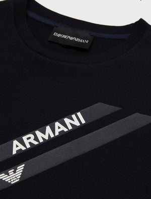 T-SHIRT BLU ARMANI