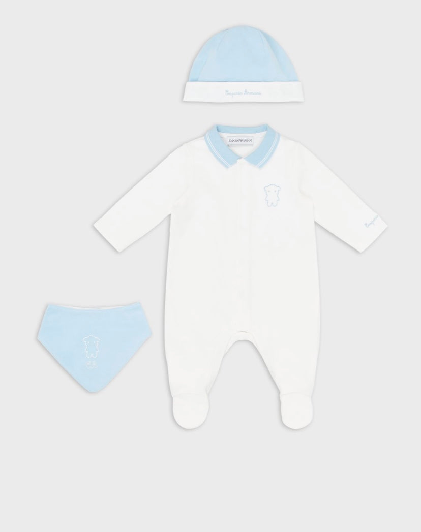 SET TUTINA BIANCO/CIELO ARMANI
