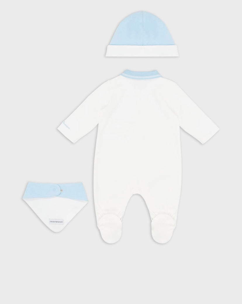 SET TUTINA BIANCO/CIELO ARMANI