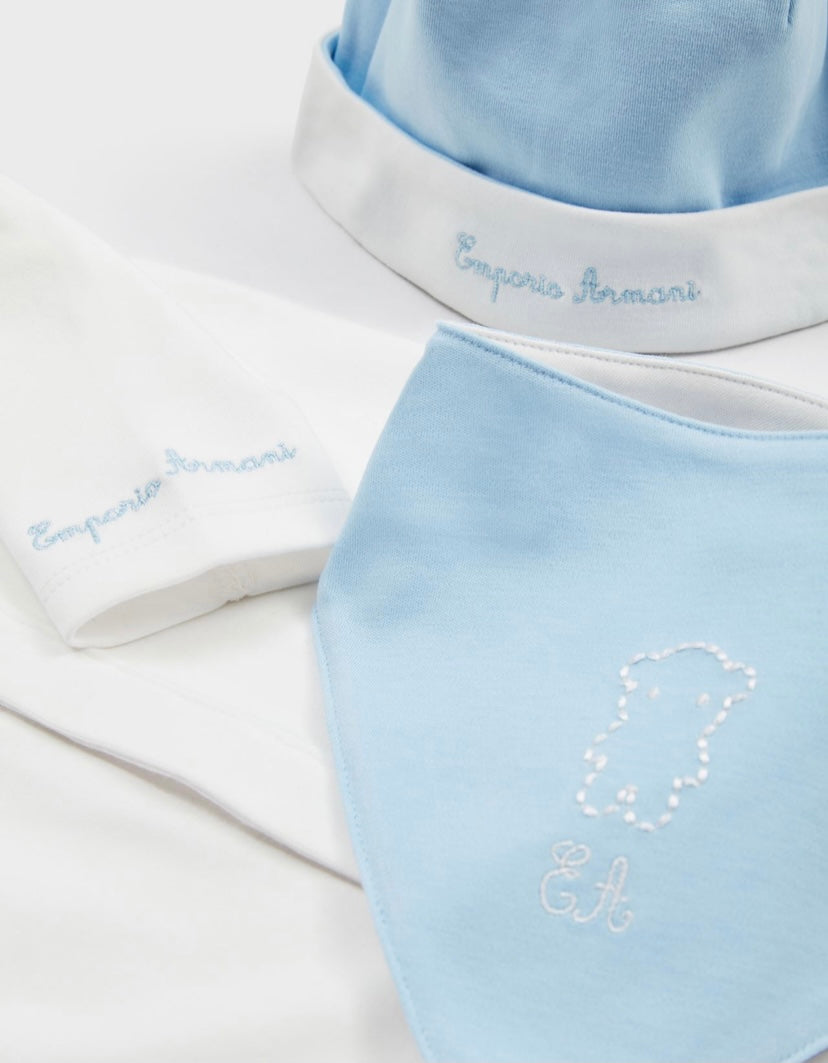 SET TUTINA BIANCO/CIELO ARMANI