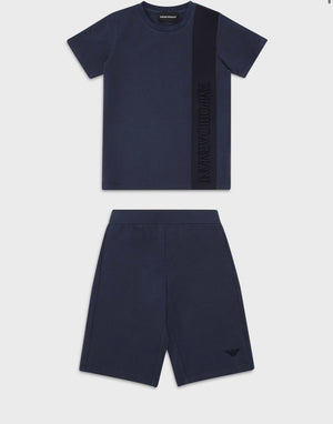 COMPLETO T-SHIRT + BERMUDA BLU ARMANI