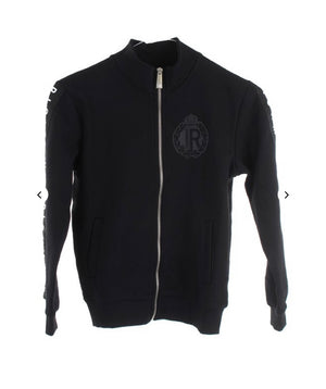 FELPA ZIP NERA RICHMOND