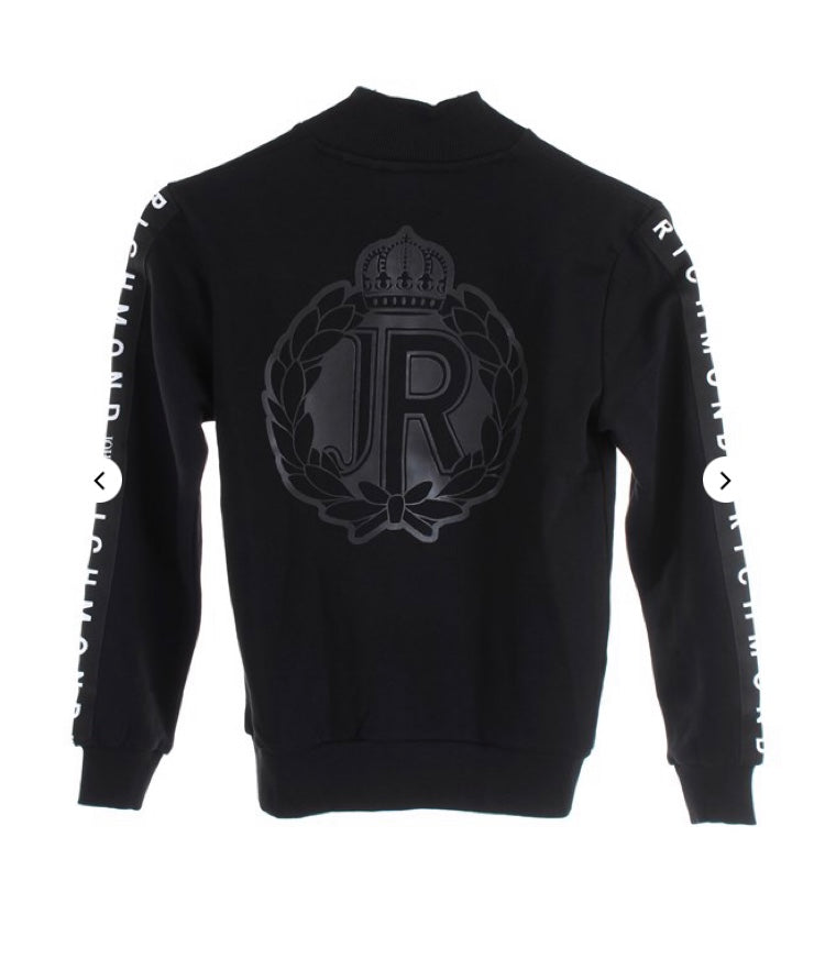 FELPA ZIP NERA RICHMOND