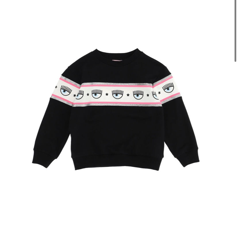 FELPA NERA/FUCSIA CHIARA FERRAGNI