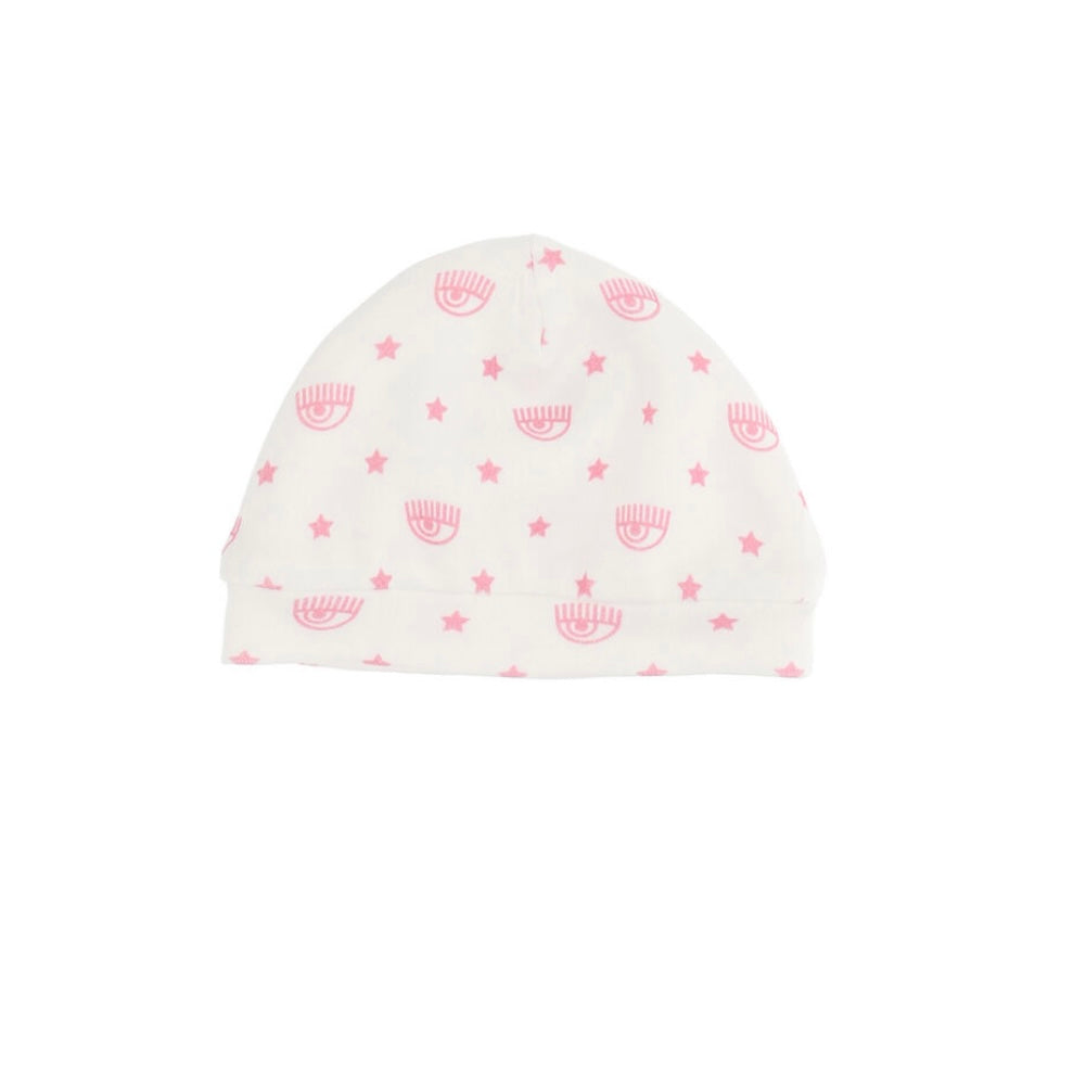 CAPPELLO PANNA LOGO ROSA CHIARA FERRAGNI