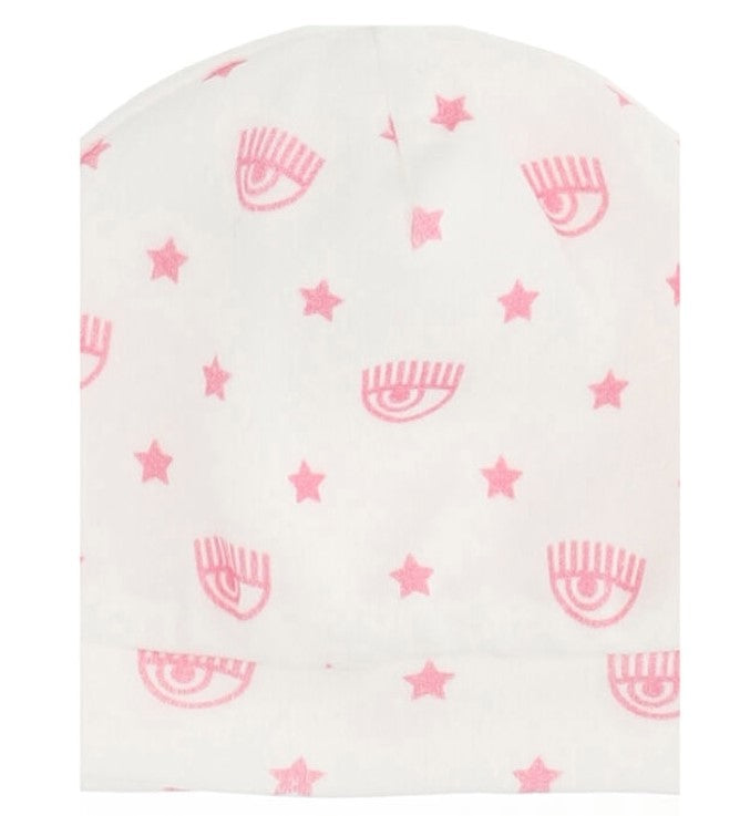 CAPPELLO PANNA LOGO ROSA CHIARA FERRAGNI