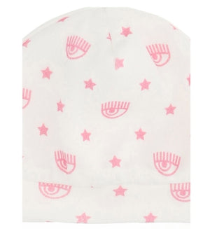 CAPPELLO PANNA LOGO ROSA CHIARA FERRAGNI