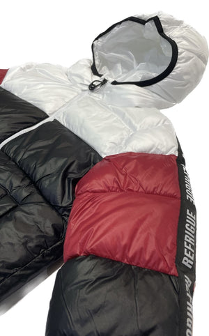 PIUMINO NERO/ROSSO/BIANCO REFRIGUE
